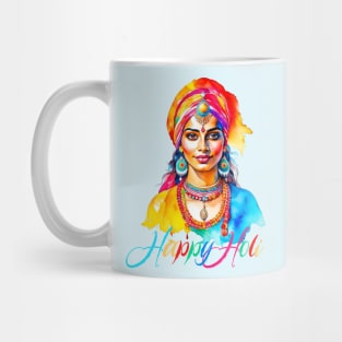 Happy Holi Woman Mug